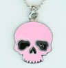 Skull plain pink skull necklace