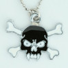 Tooth black skull necklace