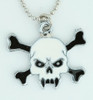 Tooth white skull necklace