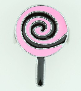 Lolly black-pink sweet ring