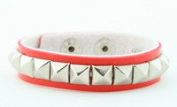 Square red studs small stud