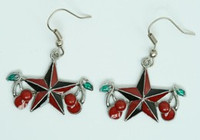 Star cherry black-red star pendant