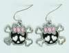 Cute Sk bone Bl-pink skull pendant