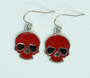 Skull plain red skull pendant 