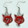 Cat red animal pendant