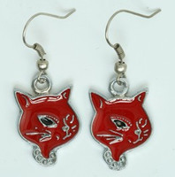 Cat red animal pendant