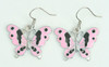 Butterfly pink animal pendant