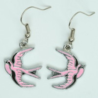 Swallow pink animal pendant