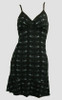 Front - SP swallow black-grey spaghetti dress