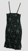 Back - Cartoon black-grey spaghetti dress