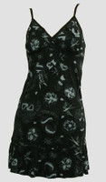 Front - Diva black-grey spaghetti dress