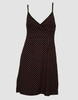 Front - Star basic black-pink spaghetti dress