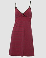 Front - SP Stripe Black-Pink Spaghetti Dress