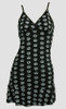 Front - SP punch black-white spaghetti dress