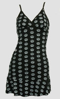 Front - SP punch black-white spaghetti dress