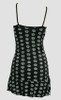 Back - SP punch black-white spaghetti dress