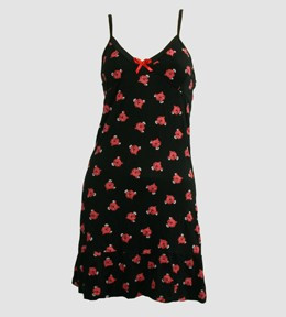 Front - SP cat red spaghetti dress
