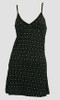 Front - SP dot Bs black-white spaghetti dress