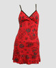 Front - SP diva red spaghetti dress