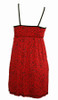 Back - SE leopard red spaghetti dress