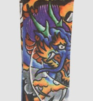 Dragon purple fake tattoo sleeves accessory