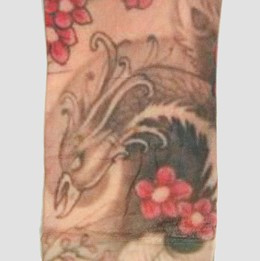 Phoenix flower fake tattoo sleeves accessory
