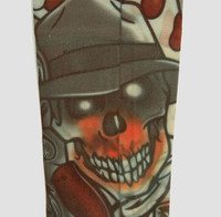 Skull hat fake tattoo sleeves accessory