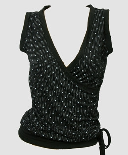 Front - Star dot top fashion top