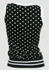 Back - Dot big black-white top fashion top