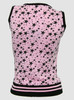Back - Star pink-black top fashion top