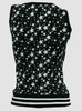 Back - Star black-white top fashion top