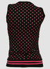 Back - Dot big black-pink top fashion top