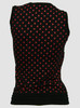 Back - Dot big black-red top fashion top