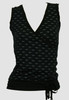 Front - Bat black-grey top fashion top