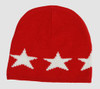 Stars red-white stars beanie