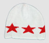 Stars white-red stars beanie