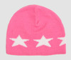 Stars pink-white stars beanie