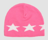 Stars pink-white stars beanie