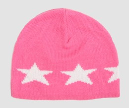 Stars pink-white stars beanie