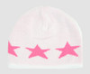 Stars white-pink stars beanie