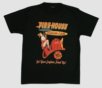 Fire house pin up t-shirt