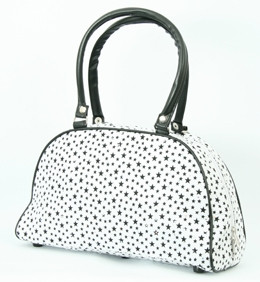 Stars white medium bowling bag