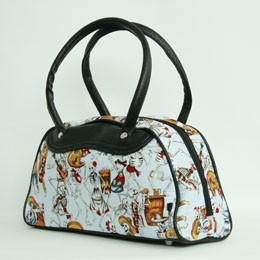 Skelet blue medium bowling bag