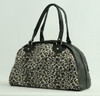 Leopard L brown medium bowling bag
