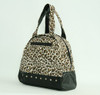 Leopard brown medium bowling bag