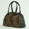 Leopard D brown medium bowling bag