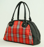 Scotch red-white medium bowling bag