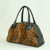 Leopard orange medium bowling bag