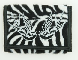 Zebra white swallow wallet standard wallet