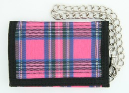 Scotch pink mixed with chain wallet